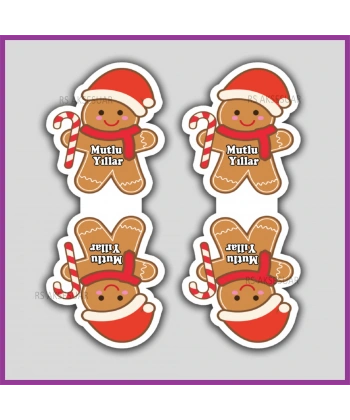 Yeni Yıl Hediye Toka - Takı Kartı - Yılbaşı Kartları - YY6254