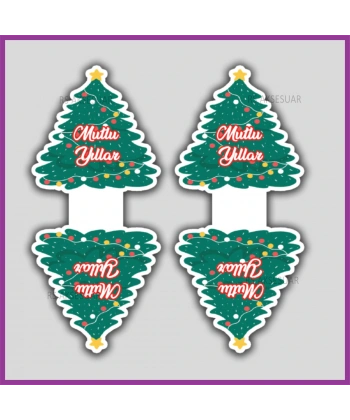 Yeni Yıl Hediye Toka - Takı Kartı - Yılbaşı Kartları - YY6256