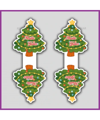 Yeni Yıl Hediye Toka - Takı Kartı - Yılbaşı Kartları - YY6257