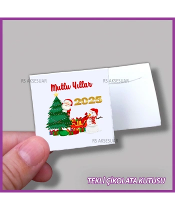 Yeni Yıl Hediyelik Madlen Çikolata Kutusu - Yılbaşı