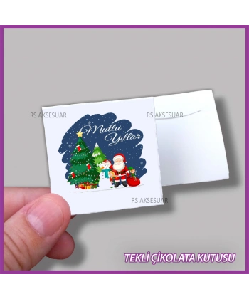 Yeni Yıl Hediyelik Madlen Çikolata Kutusu - Yılbaşı
