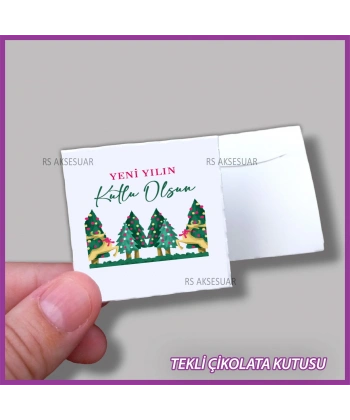 Yeni Yıl Hediyelik Madlen Çikolata Kutusu - Yılbaşı