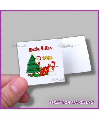 Yeni Yıl Hediyelik Madlen Çikolata Kutusu - Yılbaşı