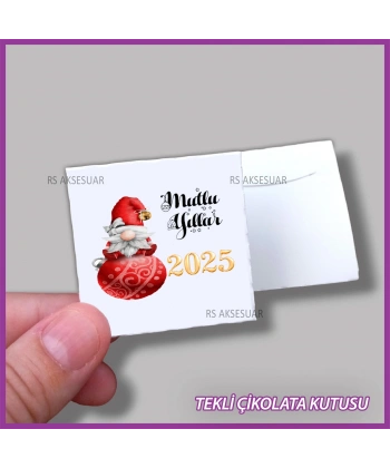 Yeni Yıl Hediyelik Madlen Çikolata Kutusu - Yılbaşı