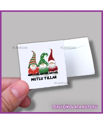 Yeni Yıl Hediyelik Madlen Çikolata Kutusu - Yılbaşı