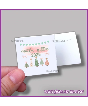 Yeni Yıl Hediyelik Madlen Çikolata Kutusu - Yılbaşı