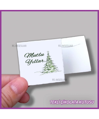 Yeni Yıl Hediyelik Madlen Çikolata Kutusu - Yılbaşı