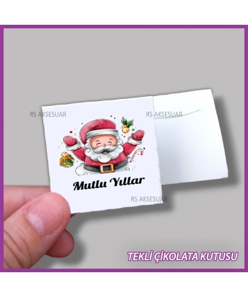 Yeni Yıl Hediyelik Madlen Çikolata Kutusu - Yılbaşı