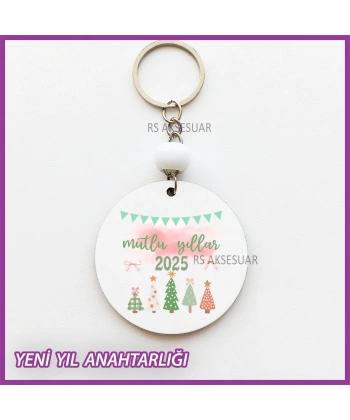Yeni Yıl- Yılbaşı Baskılı Hediyelik Anahtarlık