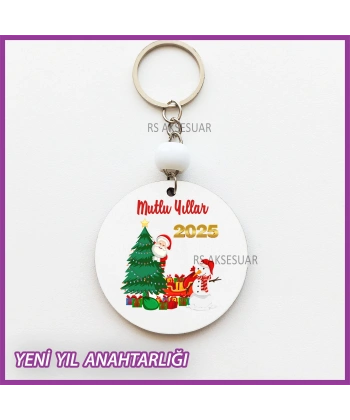 Yeni Yıl- Yılbaşı Baskılı Hediyelik Anahtarlık