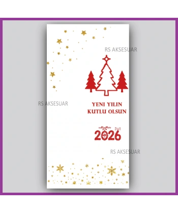 Yılbaşı Kartları - Yeni Yıl Hediye Anahtarlık Kartı