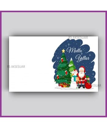 Yılbaşı Kartları - Yeni Yıl Hediye Anahtarlık Kartı