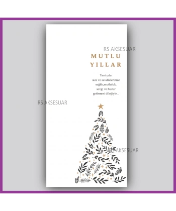 Yılbaşı Kartları - Yeni Yıl Hediye Anahtarlık Kartı