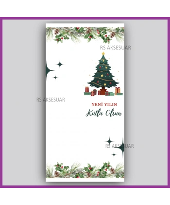 Yılbaşı Kartları - Yeni Yıl Hediye Anahtarlık Kartı