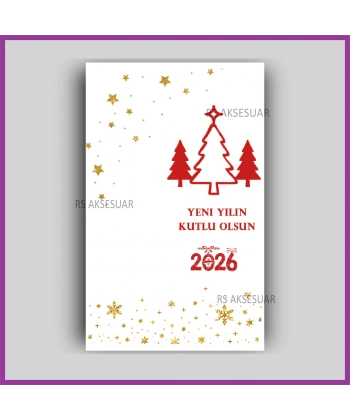 Yılbaşı Kartları - Yeni Yıl Hediye Anahtarlık Kartı