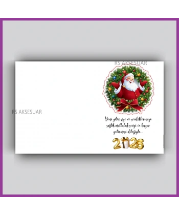 Yılbaşı Kartları - Yeni Yıl Hediye Anahtarlık Kartı