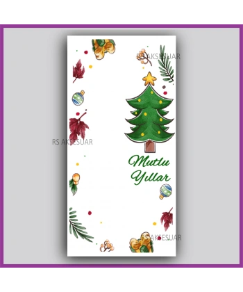 Yılbaşı Kartları - Yeni Yıl Hediye Anahtarlık Kartı