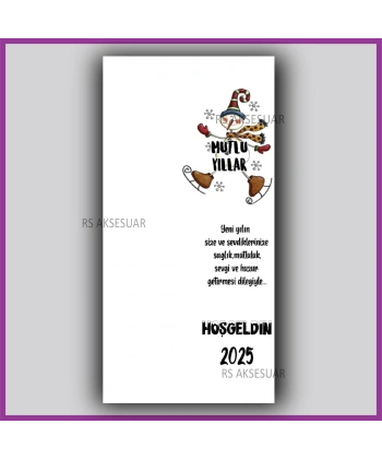 Yılbaşı Kartları - Yeni Yıl Hediye Anahtarlık Kartı