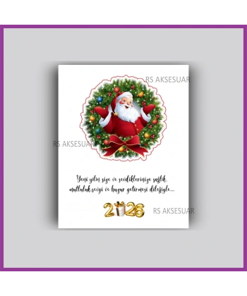 Yılbaşı Kartları - Yeni Yıl Hediye Bileklik Kartı