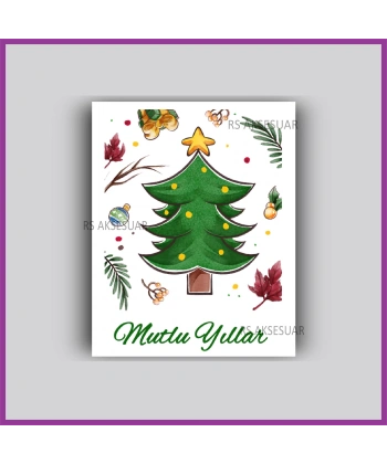 Yılbaşı Kartları - Yeni Yıl Hediye Bileklik Kartı