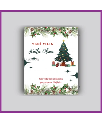 Yılbaşı Kartları - Yeni Yıl Hediye Bileklik Kartı