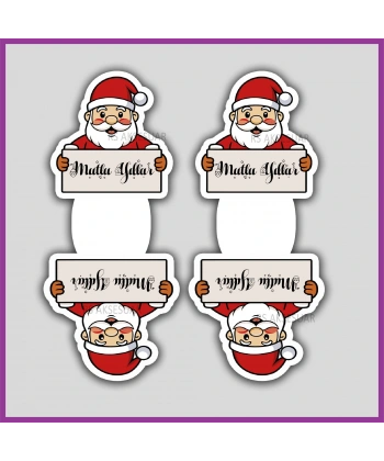 Yeni Yıl Hediye Toka - Takı Kartı - Yılbaşı Kartları - YY6253