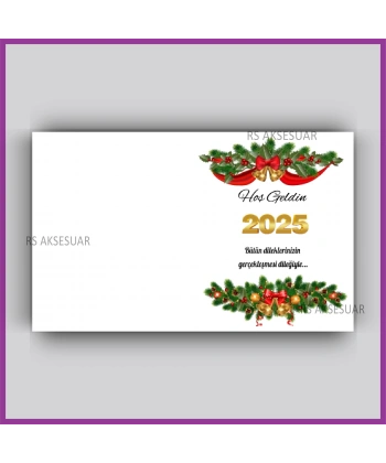 Yılbaşı Kartları - Yeni Yıl Hediye Anahtarlık Kartı