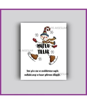 Yılbaşı Kartları - Yeni Yıl Hediye Bileklik Kartı