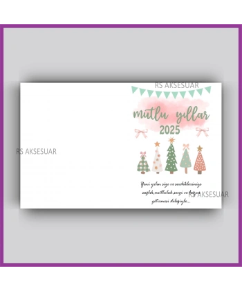 Yılbaşı Kartları - Yeni Yıl Hediye Anahtarlık Kartı
