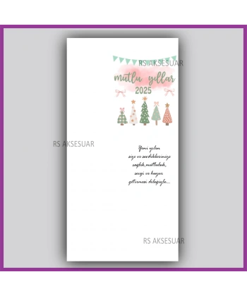 Yılbaşı Kartları - Yeni Yıl Hediye Anahtarlık Kartı