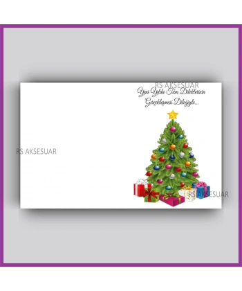 Yılbaşı Kartları - Yeni Yıl Hediye Anahtarlık Kartı