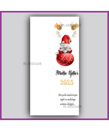 Yılbaşı Kartları - Yeni Yıl Hediye Anahtarlık Kartı
