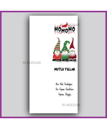 Yılbaşı Kartları - Yeni Yıl Hediye Anahtarlık Kartı