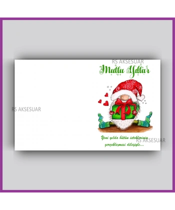 Yılbaşı Kartları - Yeni Yıl Hediye Anahtarlık Kartı