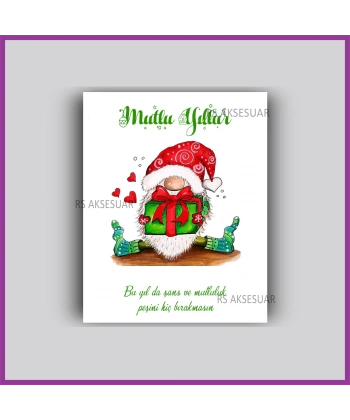 Yılbaşı Kartları - Yeni Yıl Hediye Bileklik Kartı