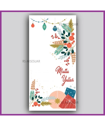 Yılbaşı Kartları - Yeni Yıl Hediye Anahtarlık Kartı