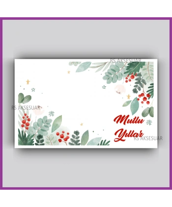 Yılbaşı Kartları - Yeni Yıl Hediye Anahtarlık Kartı