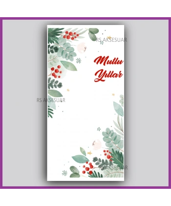 Yılbaşı Kartları - Yeni Yıl Hediye Anahtarlık Kartı