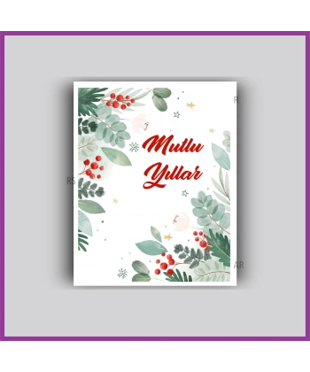 Yılbaşı Kartları - Yeni Yıl Hediye Bileklik Kartı