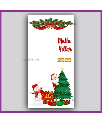 Yılbaşı Kartları - Yeni Yıl Hediye Anahtarlık Kartı