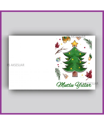 Yılbaşı Kartları - Yeni Yıl Hediye Anahtarlık Kartı