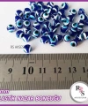 100 adet Plastik Delikli Nazar Boncuğu - 8 mm