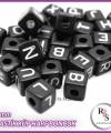 100gr harf 6mm Plastik Küp Boncuk -Siyah