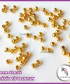 5gr 3mm Plastik Minik Boncuk - Bit Boncuk - Şans Bileklik Boncuğu - Altın Renkli