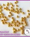 50gr 3mm Tırtıklı Metal Minik Boncuk - Bit Boncuk - Şans Bileklik Boncuğu - Altın