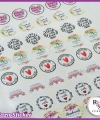 48 Adet Hazır Sticker -HAND MADE -ÖK142