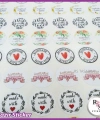 48 Adet Hazır Sticker -HAND MADE -ÖK142