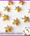 50 adet Deniz Yıldızı Metal Boncuk - Şans Bileklik Boncuğu - Altın Renkli
