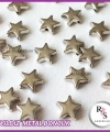 50 adet Yıldız Metal Boncuk - Şans Bileklik Boncuğu - Gümüş Renkli