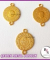 1 Adet Çift kulplu Cumhuriyet Çeyrek Altın Renk Kaplama Ebat 2x2,5cm